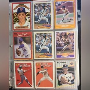 Collection of Nolan Ryan cards total 89 cards